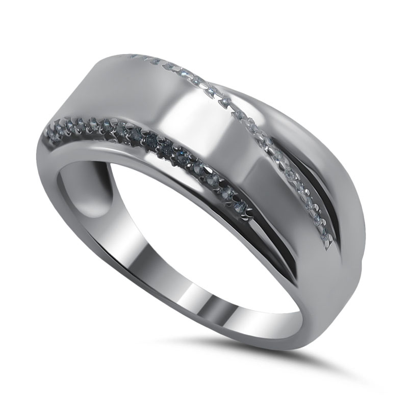 Кольцо из&nbsp;серебра с&nbsp;фианитом