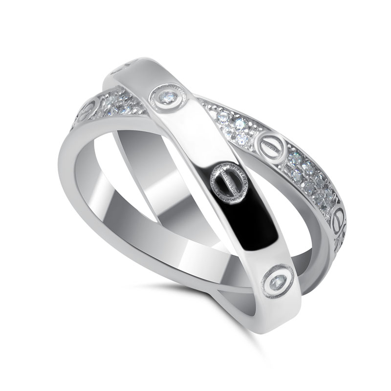 Кольцо из&nbsp;серебра с&nbsp;фианитом