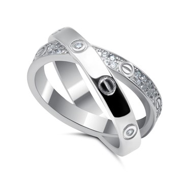 Кольцо из&nbsp;серебра с&nbsp;фианитом