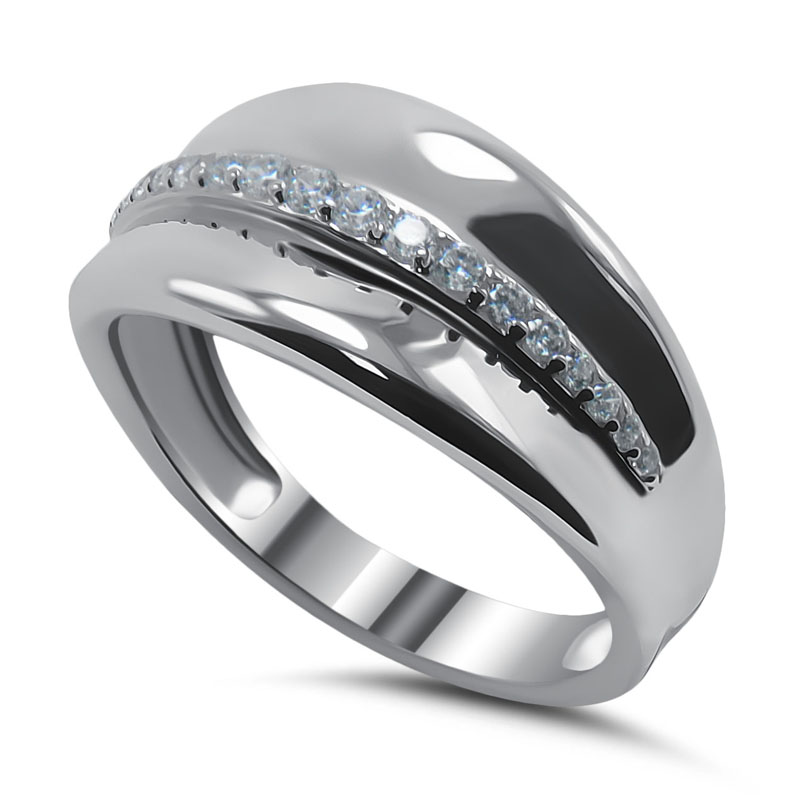 Кольцо из&nbsp;серебра с&nbsp;фианитом