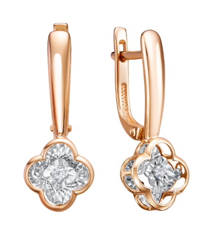 Серьги из&nbsp;золота с&nbsp;Бриллиантом