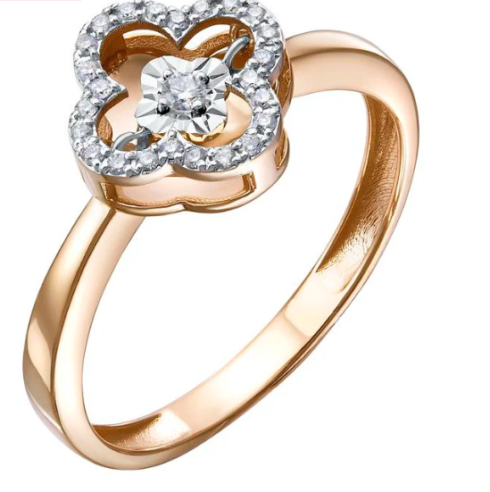 Кольцо из&nbsp;золота с&nbsp;Бриллиантом