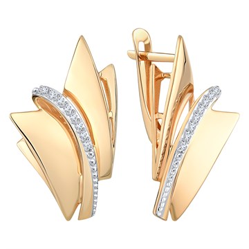 Серьги из&nbsp;золота с&nbsp;фианитом