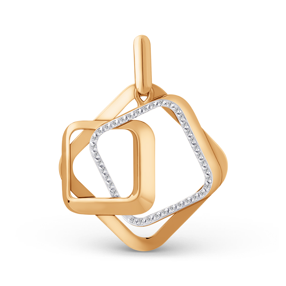 Подвеска из&nbsp;золота с&nbsp;фианитом