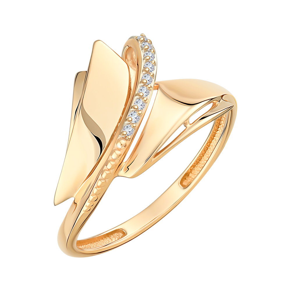 Кольцо из&nbsp;золота с&nbsp;фианитом