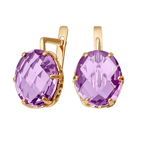 Серьги из&nbsp;серебра с&nbsp;Аметистом
