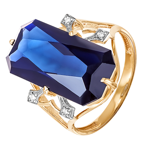 Кольцо из&nbsp;серебра с&nbsp;Празеолитом и&nbsp;фианитом