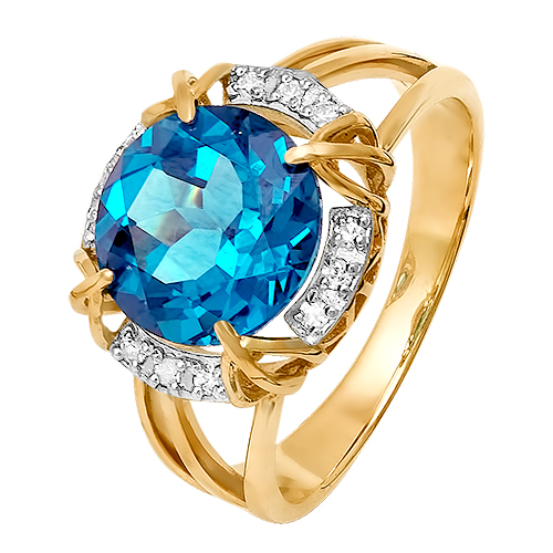 Кольцо из&nbsp;серебра Рубин синтетика и&nbsp;фианитом