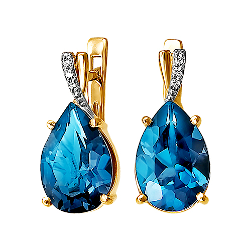 Серьги из&nbsp;серебра с&nbsp;Аметрином и&nbsp;фианитом