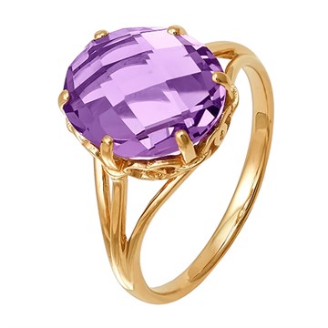 Кольцо из&nbsp;серебра с&nbsp;Аметистом