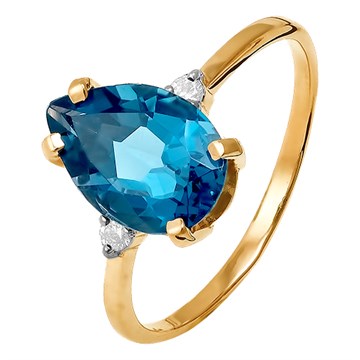 Кольцо из&nbsp;серебра с&nbsp;Аметрином и&nbsp;фианитом