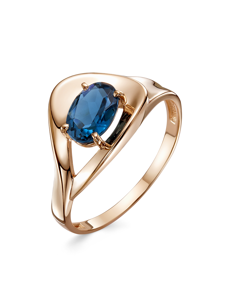 Кольцо из&nbsp;серебра Сапфир синтетика
