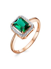 Кольцо из&nbsp;серебра с&nbsp;топазом и&nbsp;фианитом