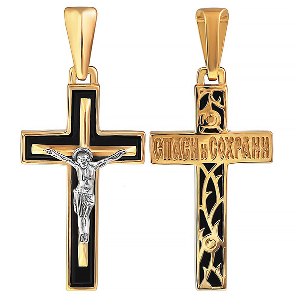 Крест из&nbsp;золота с&nbsp;Агатом