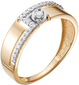 Кольцо из&nbsp;золота с&nbsp;Бриллиантом