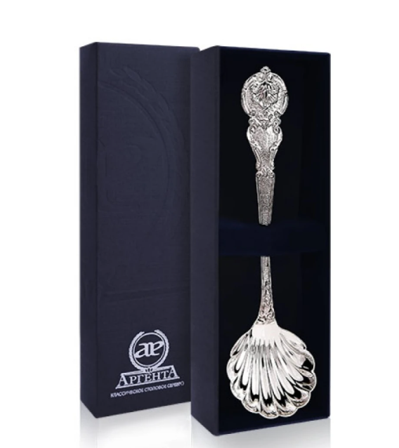 Ложка для икры из&nbsp;серебра