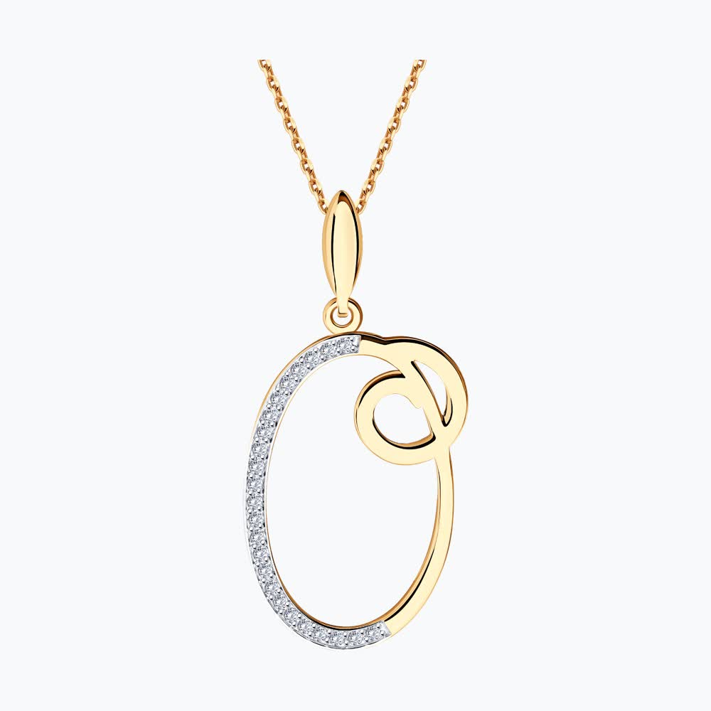 Подвеска из&nbsp;золота с&nbsp;фианитом