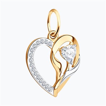 Подвеска из&nbsp;золота с&nbsp;фианитом