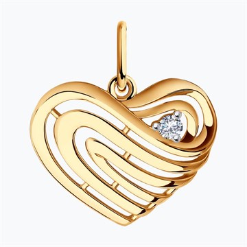 Подвеска из&nbsp;золота с&nbsp;фианитом