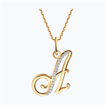 Подвеска из&nbsp;золота с&nbsp;фианитом