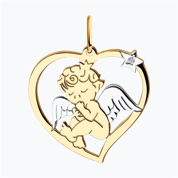 Подвеска из&nbsp;золота с&nbsp;фианитом