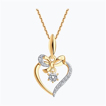 Подвеска из&nbsp;золота с&nbsp;фианитом