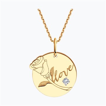 Подвеска из&nbsp;золота с&nbsp;фианитом