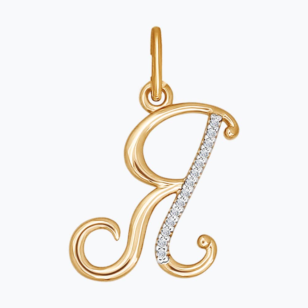 Подвеска из&nbsp;золота с&nbsp;фианитом