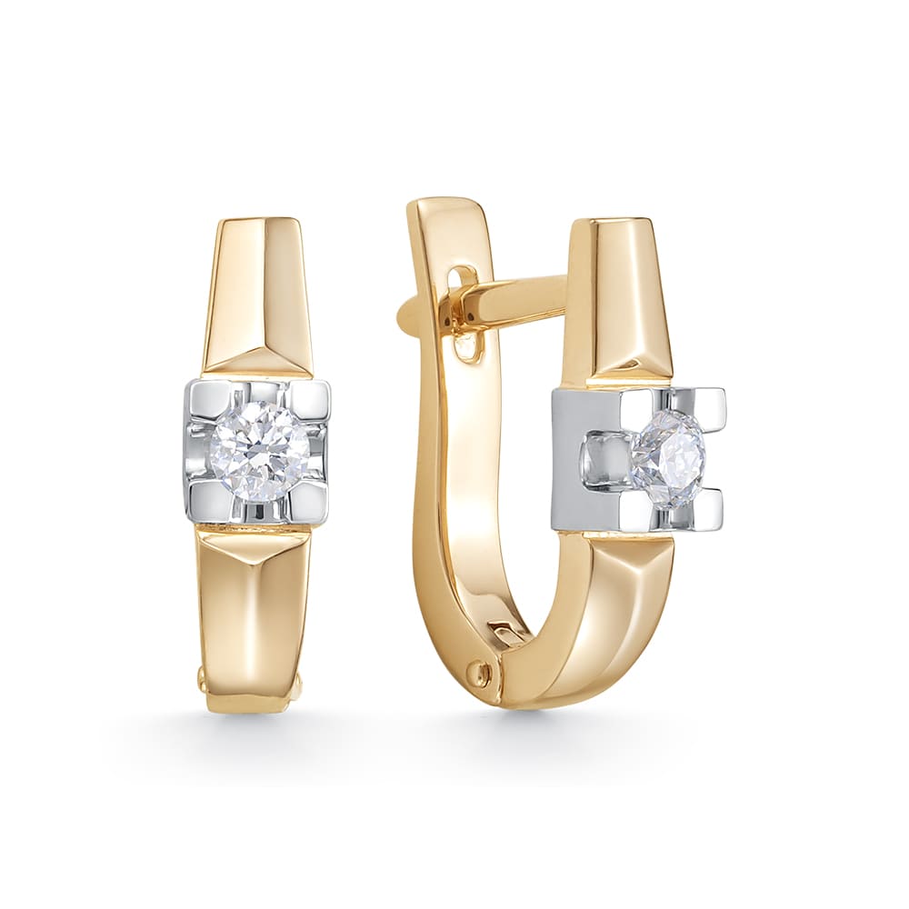 Серьги из&nbsp;золота с&nbsp;Бриллиантом