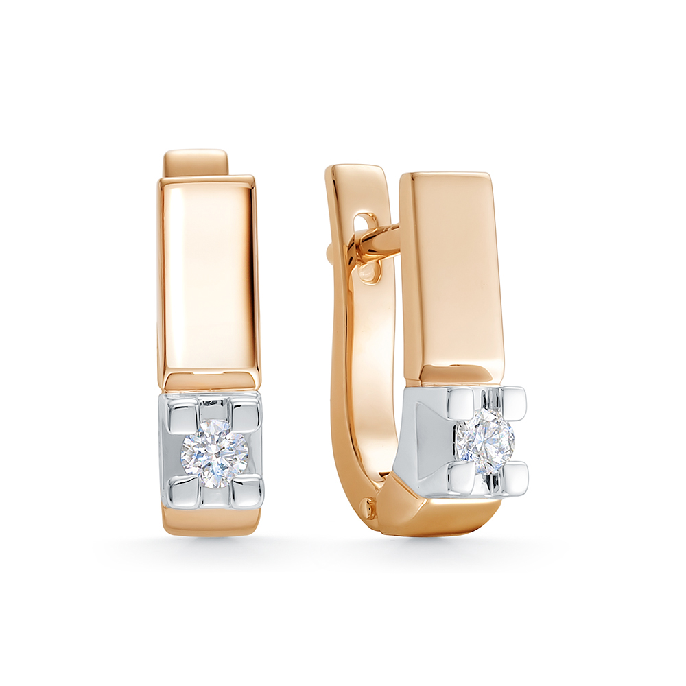 Серьги из&nbsp;золота с&nbsp;Бриллиантом