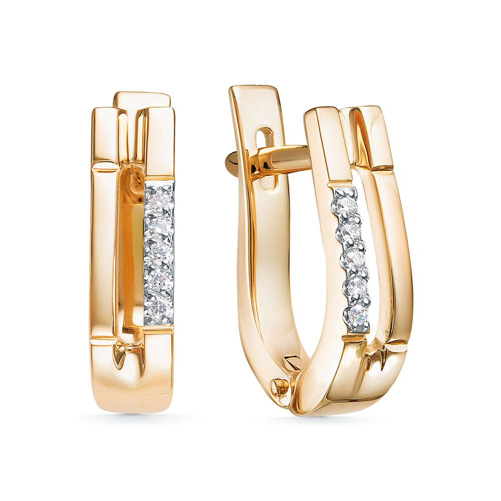 Серьги из&nbsp;золота с&nbsp;Бриллиантом