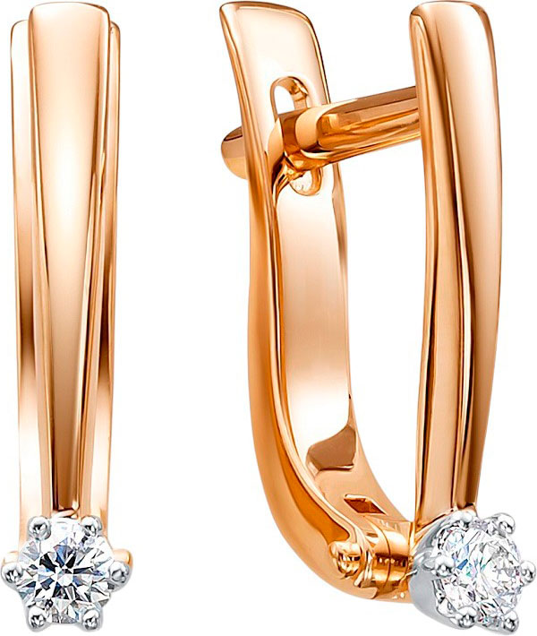 Серьги из&nbsp;золота с&nbsp;Бриллиантом