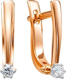 Серьги из&nbsp;золота с&nbsp;Бриллиантом