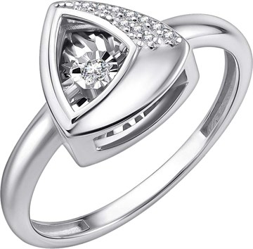 Кольцо из&nbsp;белого золота с&nbsp;Бриллиантом