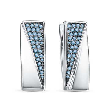 Серьги из&nbsp;белого золота с&nbsp;Бриллиантом