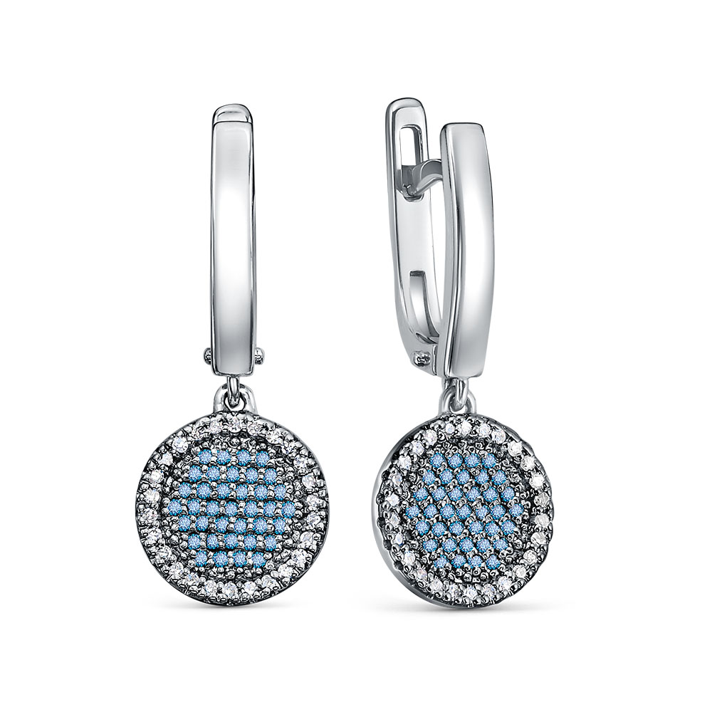 Серьги из&nbsp;белого золота с&nbsp;Бриллиантом