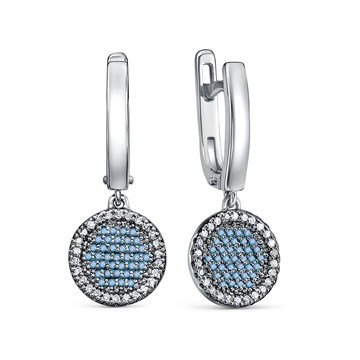 Серьги из&nbsp;белого золота с&nbsp;Бриллиантом