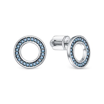 Серьги из&nbsp;белого золота с&nbsp;Бриллиантом