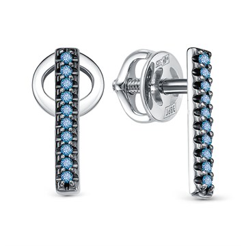 Серьги из&nbsp;белого золота с&nbsp;Бриллиантом