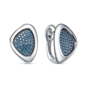 Серьги из&nbsp;белого золота с&nbsp;Бриллиантом