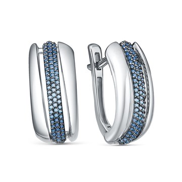 Серьги из&nbsp;белого золота с&nbsp;Бриллиантом