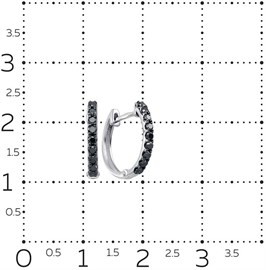 Серьги из&nbsp;белого золота с&nbsp;Бриллиантом