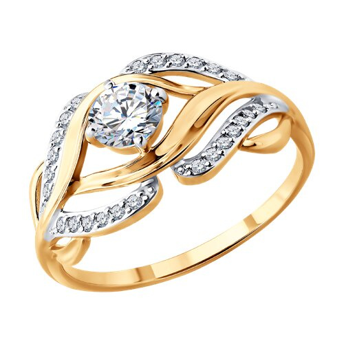 Кольцо из&nbsp;золота с&nbsp;фианитом