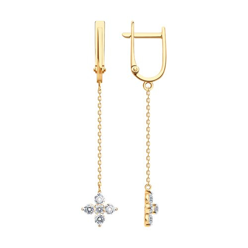 Серьги из&nbsp;золота с&nbsp;фианитом