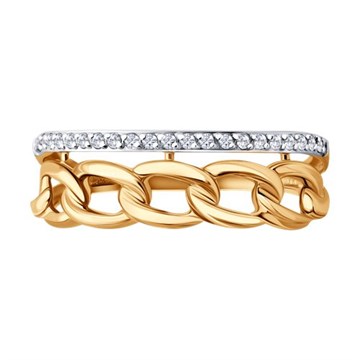 Кольцо из&nbsp;золота с&nbsp;фианитом