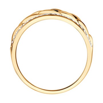 Кольцо из&nbsp;золота с&nbsp;фианитом