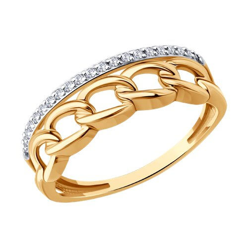 Кольцо из&nbsp;золота с&nbsp;фианитом