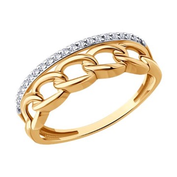 Кольцо из&nbsp;золота с&nbsp;фианитом