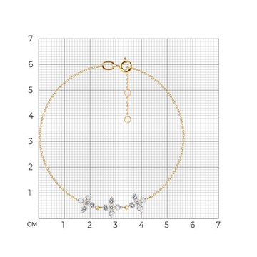 Браслет из&nbsp;золота с&nbsp;фианитом