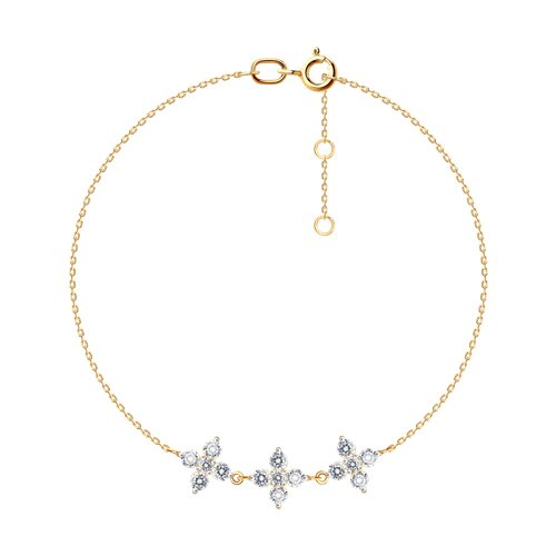 Браслет из&nbsp;золота с&nbsp;фианитом